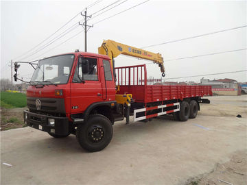 الصين مستقر دونغفنغ 6 × 4 10 طن كرين شاحنة / 3 المحور شاحنة لمواد البناء المزود