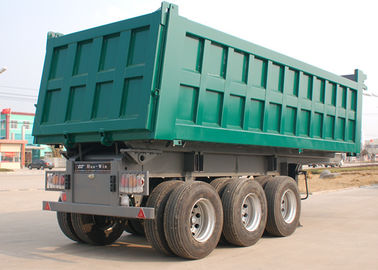 الصين 3 المحور تفريغ شاحنة مقطورة 26M3 - 30M3 45 طن اللون مخصص للمعادن المزود