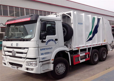 الصين SINOTRUK HOWO 6X4 القمامة المطحنة شاحنة 16 cbm 10 عجلات لجمع النفايات المزود