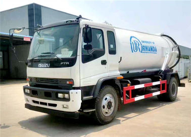 الصين ايسوزو 4 × 2 ناقلة شاحنة مقطورة 6 عجلات 8M3 8000L فراغ خزان مياه الصرف الصحي شاحنة المزود