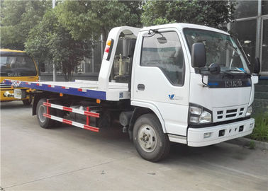 الصين ايسوزو 4 × 2 سحب الشاحنة الصغيرة ، 6 عجلات 3 طن مسطحة شاحنة هادم لمدة سنتين / ثلاث سيارات المزود