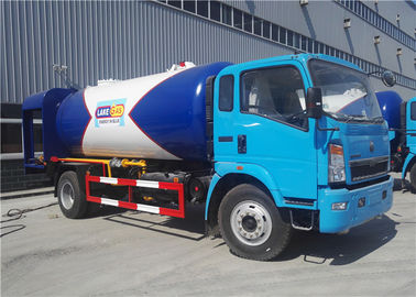 الصين 4x2 12CBM 5 طن 6 طن غاز البترول المسال شاحنة تسليم 12000L اللون حسب الطلب ل HOWO المزود