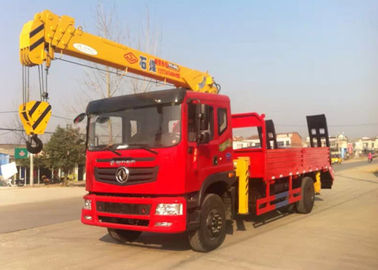 الصين دونغفنغ 4 × 2 4 طن كرين شاحنة ، 2 محاور شاحنة محمولة على تلسكوبي كرين المزود