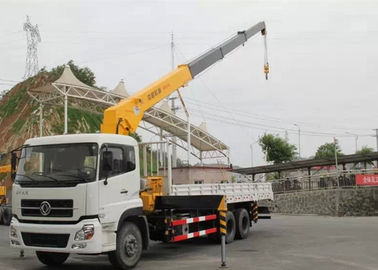 الصين دونغفنغ LHD 6X4 15 طن كرين شاحنة ، شاحنة رافعة متنقلة مع بوم متداخلة المزود