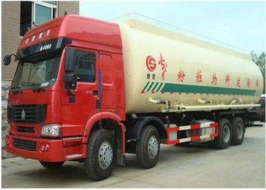 الصين هاو 8 × 4 شاحنة الأسمنت الجافة ، موثوق شاحنة نقل الاسمنت المحور الاختياري المزود