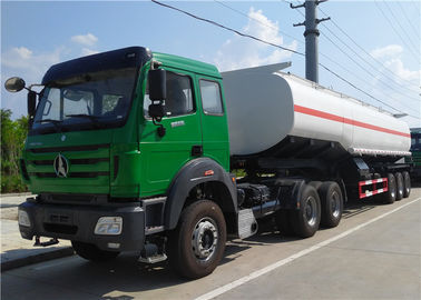 الصين Beibei / HOWO شاحنة جرار + 3 محور 42000L 45000 L 50000 L ناقلة نفط / شاحنة صهريج وقود المزود