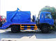 2 المحور 8 - 10cbm نفايات المطحنة شاحنة ، 6 عجلات جمع القمامة شاحنة المزود