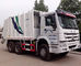 SINOTRUK HOWO 6X4 القمامة المطحنة شاحنة 16 cbm 10 عجلات لجمع النفايات المزود