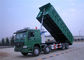 HOWO 8 × 4 المقطورات الثقيلة التفريغ ، 30 طن 40 طن 12 ويلر تفريغ شاحنة المزود