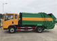 HOWO 4X2 8m3 القمامة المطحنة شاحنة 5tons جمع النفايات شاحنة القمامة المضغوط المزود