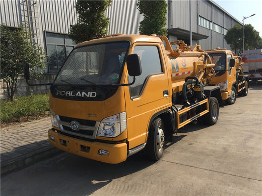 شراء Forland 4x2 5000L Tanker Truck Trailer 2 Axles 5m3 شاحنة شفط مياه المجاري تصنيع عبر الإنترنت