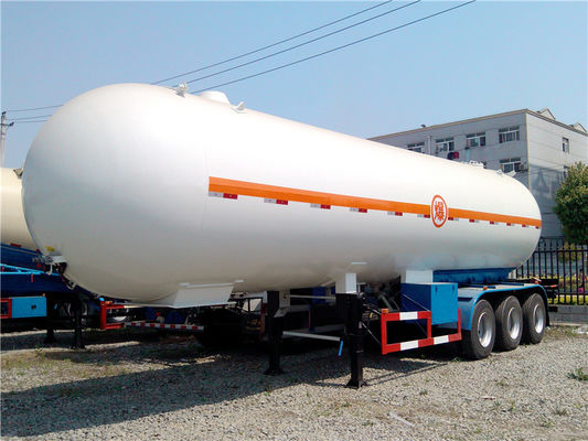 شراء 25 طن ناقلة شاحنة مقطورة 3 المحور Q345R 50000L 50M3 25T LPG ناقلة الغاز شاحنة تصنيع عبر الإنترنت