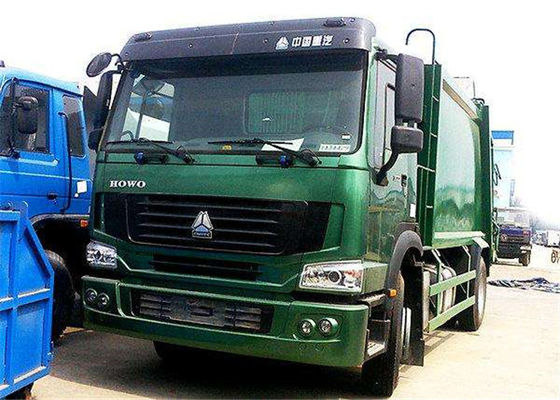 شراء 4x2 8cbm القمامة المطحنة شاحنة / النفايات القمامة شاحنة مع 6 عجلات تصنيع عبر الإنترنت