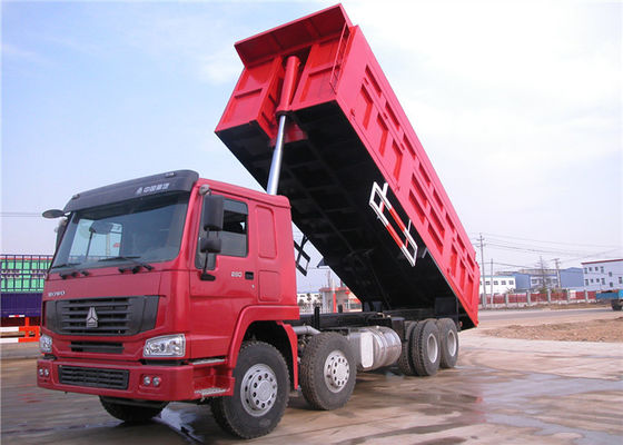 شراء HOWO 8 × 4 المقطورات الثقيلة التفريغ ، 30 طن 40 طن 12 ويلر تفريغ شاحنة تصنيع عبر الإنترنت