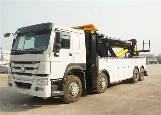 شراء شاحنة جر هادم طريق 50T 12 عجلات 8x4 371hp 50 طن يسار / يمين محرك تصنيع عبر الإنترنت