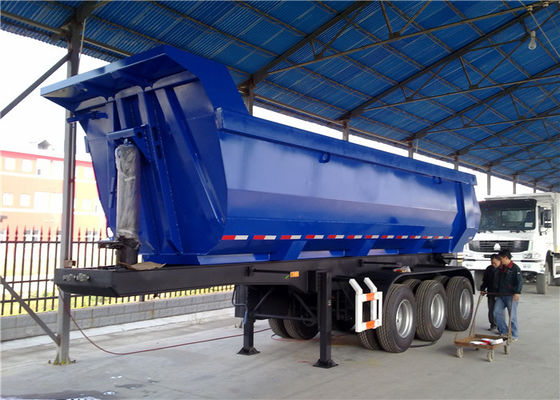شراء HARDOX400 T700 نصف مقطورات شديدة التحمل 50 Ton 60T U Shape ثلاثي المحاور البقشيش المقطورة تصنيع عبر الإنترنت