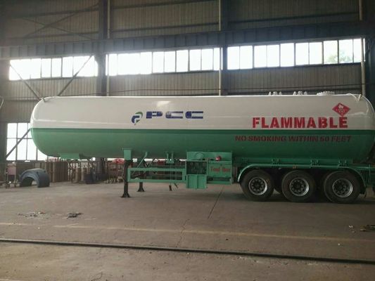 شراء 60000 لتر ناقلة شاحنة مقطورة ثلاثي المحور البروبان LPG خزان الغاز نصف مقطورة 30 طن تصنيع عبر الإنترنت