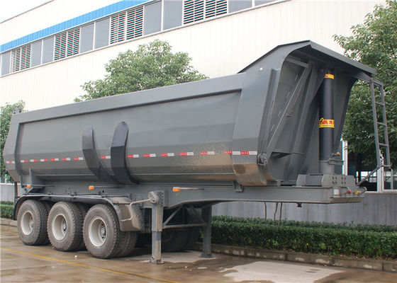شراء 3 المحور 24CBM 24M3 تفريغ مقطورة 40 طن U- شكل قلابة نصف مقطورة لنقل BAUXITE. تصنيع عبر الإنترنت