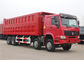 12 Wheeler HOWO 8x4 شاحنة قلابة 50 طن 40 طن سعة كبيرة 3 محاور ISO 9001 Certified المزود